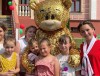 Маленькие пациенты детской больницы в Гродно рисовали на асфальте