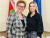 Как лучше медикам рассказывать о профсоюзе, изучает член профкома Сморгонской ЦРБ Анастасия Юргилевич 