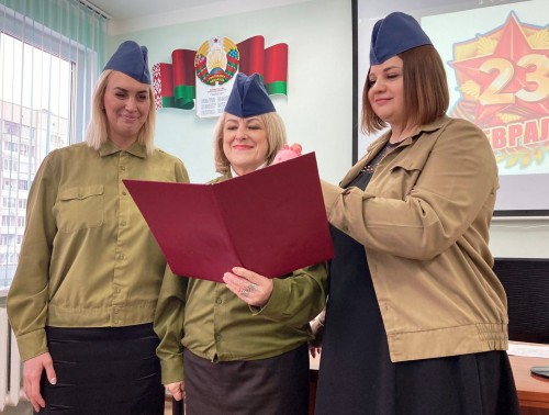 Фоторепортаж. В организациях здравоохранения прошли мероприятия по случаю Дня защитников Отечества и Вооруженных Сил Республики Беларусь