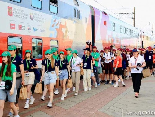 Участники патриотической молодежной акции «Поезд Памяти» посетили Гродно