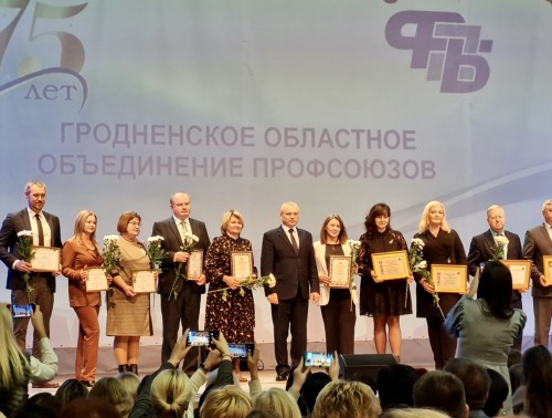 Двое профсоюзных лидеров здравоохранения города Гродно удостоены высоких наград