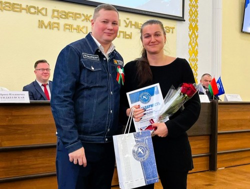 Гродненский медуниверситет отмечен Благодарностью ЦК ОО «БРСМ» за вклад в развитие медицинских студотрядов