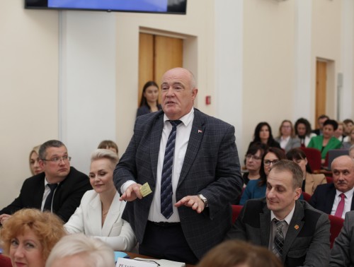 Владислав Голяк принял участие в заседании VII Пленума Совета Гродненского областного объединения профсоюзов