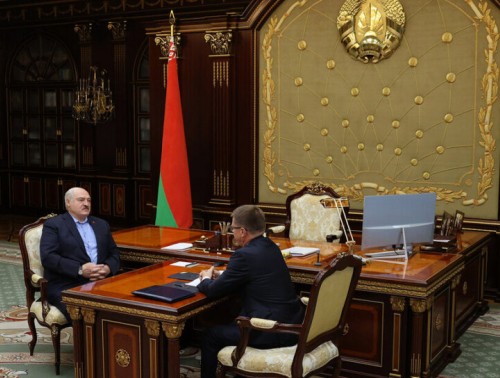 ПРЕЗИДЕНТ БЕЛАРУСИ АЛЕКСАНДР ЛУКАШЕНКО ПРОВЕЛ РАБОЧУЮ ВСТРЕЧУ С ПРЕДСЕДАТЕЛЕМ ФПБ ЮРИЕМ СЕНЬКО