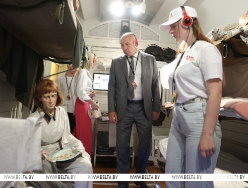 УНИКАЛЬНЫЙ ПЕРЕДВИЖНОЙ МУЗЕЙ "ПОЕЗД ПОБЕДЫ" ВСТРЕТИЛИ В ГРОДНО