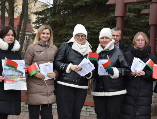 Волковысские медики приняли участие в акции, направленной на повышение электоральной активности граждан