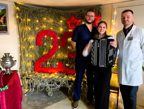 В медицинских коллективах Гродненщины проходят мероприятия по  случаю Дня защитников Отечества