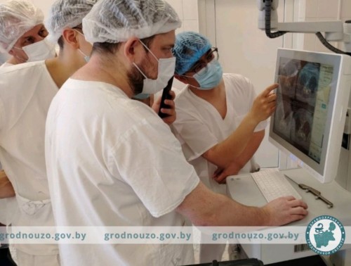 В ГРОДНЕНСКОЙ БОЛЬНИЦЕ СКОРОЙ МЕДИЦИНСКОЙ ПОМОЩИ ПРОВЕДЕНА ПЕРВАЯ ОПЕРАЦИЯ С ИСПОЛЬЗОВАНИЕМ НЕЙРОХИРУРГИЧЕСКОЙ НАВИГАЦИОННОЙ СИСТЕМЫ