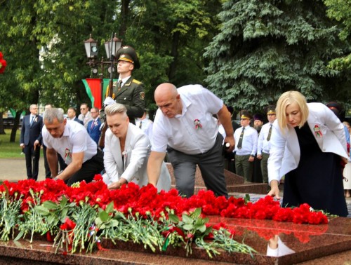 Владислав Голяк принял участие в митинге ко Дню освобождения Гродно