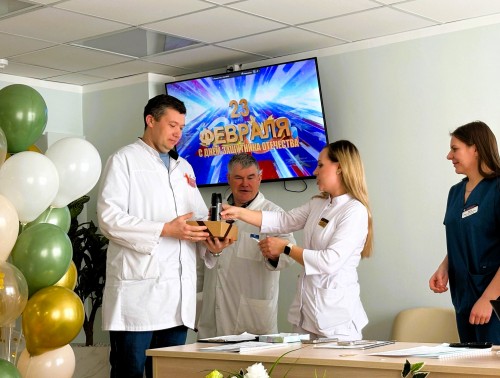 В медицинских коллективах области проходят мероприятия по случаю Дня защитников Отечества