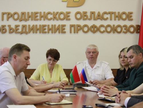 Профсоюзы Гродненщины и Новгородской области связал телемост: опыт работы с молодежью обсудили в формате международного круглого стола
