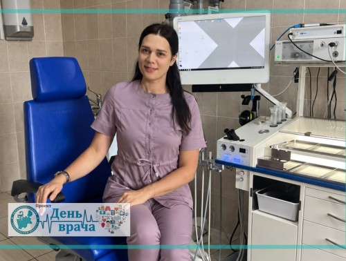 Фониатр Екатерина Валентюкевич в проекте главного управления здравоохранения облисполкома "День врача"